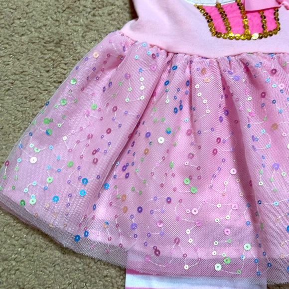 Precious baby girl sparkly pink cupcake outfit by Rare Editions, size 12 mo. - Picture 3 of 9